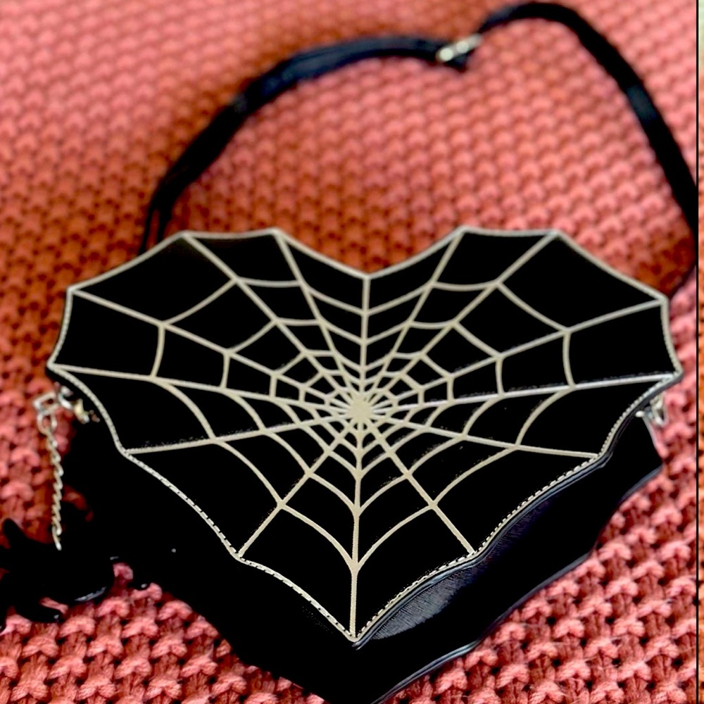 Betsey Johnson Heart Web Purse